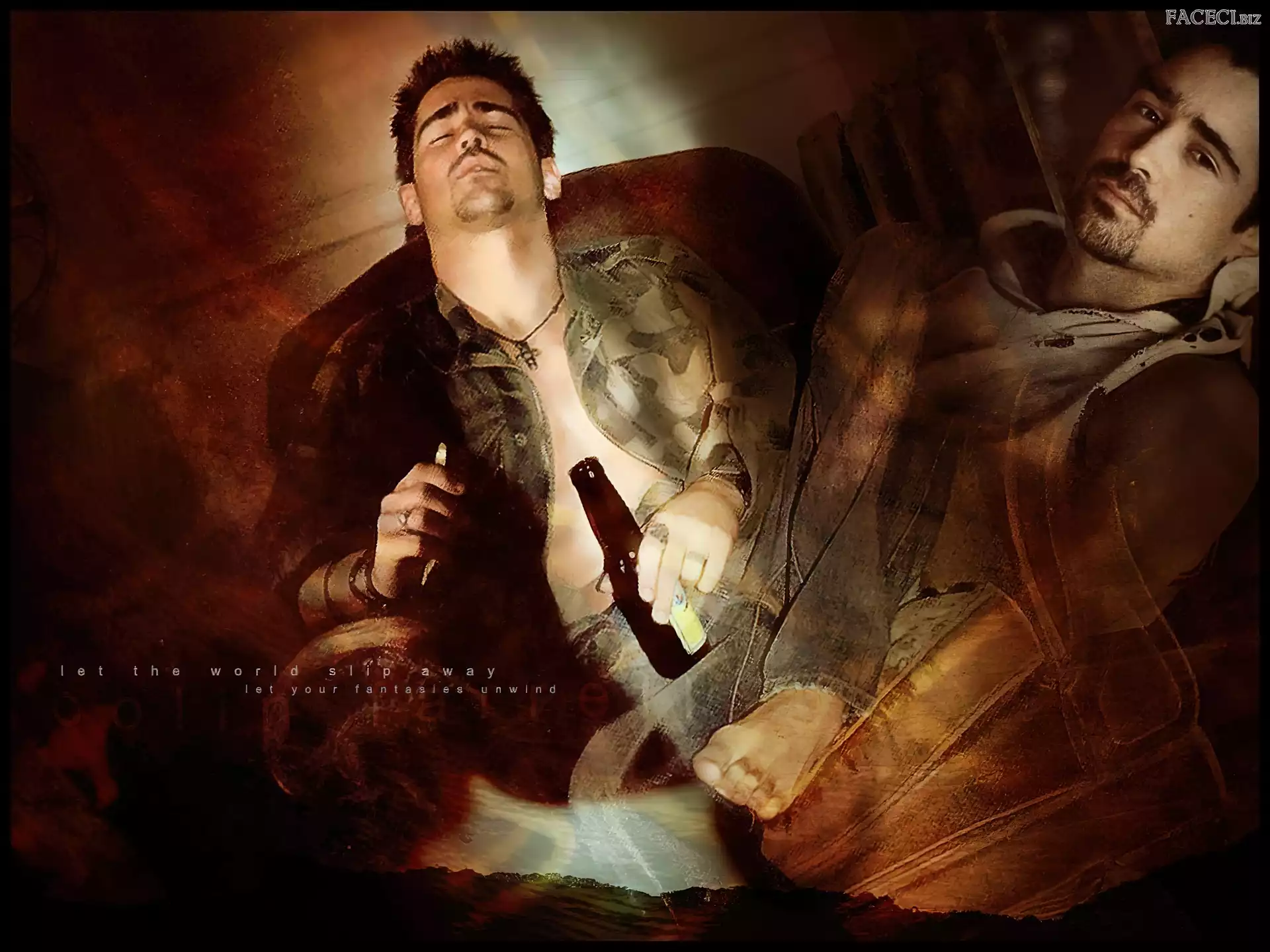 butelka, Colin Farrell, bródka